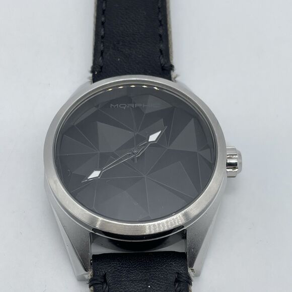 Morphic M59 Series Leather Overlaid Nylon Band Watch Black (MPH5905) 45mm main image 7